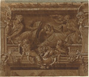 預言者とシビル 作： after Jacopo Zanguidi Italian 16th Century called Bertoia