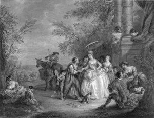 ラ・ボンヌ・アヴェンチュール（占い師） 作： after Jean Baptiste Joseph Pater