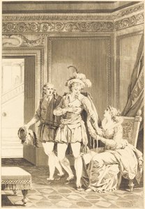 モナリザ：出発 作： after Jean Jacques François Le Barbier I