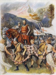 スコーンから戴冠式の石をもたらす 作： after John Henry Frederick Bacon