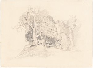 木のある風景 作： after John Sell Cotman British 19th Century