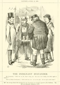 憤慨している傍観者 作： after John Tenniel