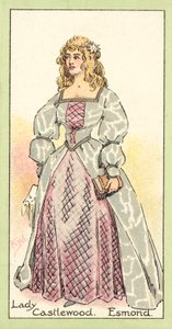 Lady Castlewood、Esmond（chromolitho） 作： after Joseph Clayton Clarke