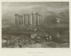 ミネルバ神殿、コロンナ岬 作： after Joseph Mallord William Turner