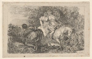クローリアの飛行 作： after Livio Mehus Jean Honoré Fragonard