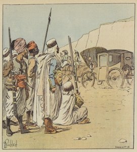 この車はアラブ人を驚かせた 作： after Louis Charles Bombled