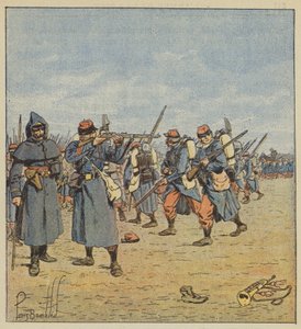 リトリートで戦う 作： after Louis Charles Bombled