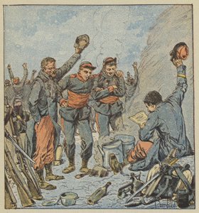 軍隊の熱意が勝利したデュクロ将軍の退陣を発表 作： after Louis Charles Bombled