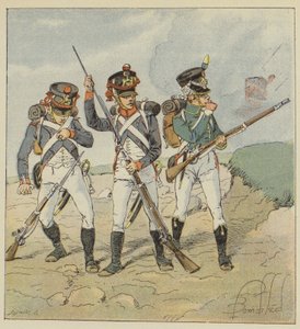ヤングガード、1806年、Conscrit-grenadier、Tirailleur-grenadier、Flanqueur-chasseur
