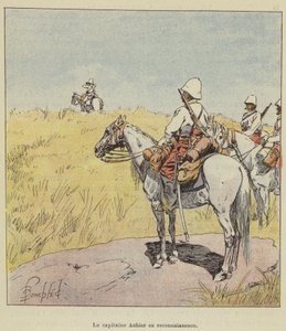 偵察中のオビエル船長 作： after Louis Charles Bombled