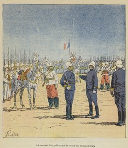 ブギー大佐が司令官の十字架を受け取る 作： after Louis Charles Bombled