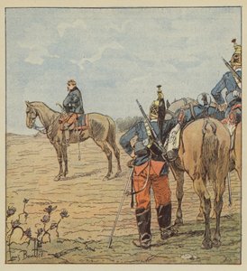 クーリエの前夜のバリー将軍 作： after Louis Charles Bombled