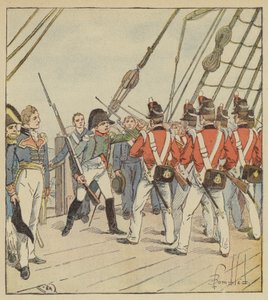 皇帝、ベレロフォン兵士に演習を命令 作： after Louis Charles Bombled