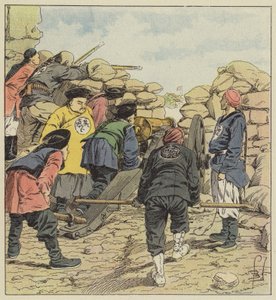 中国が公団を爆撃 作： after Louis Charles Bombled