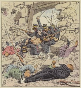 日本人が北京に入る 作： after Louis Charles Bombled