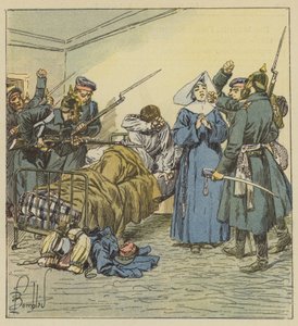 Les Prussiens a lambulance du boulevard Negrier 作： after Louis Charles Bombled