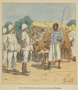 サカラベスから雄牛を買う行政官 作： after Louis Charles Bombled