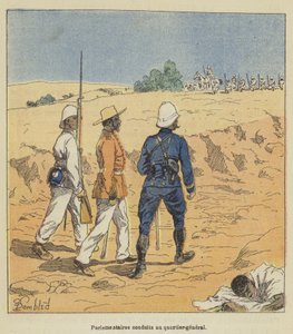本部に連れて行かれた国会議員 作： after Louis Charles Bombled