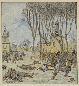 フランス人によるヴィルピオン城の占領 作： after Louis Charles Bombled