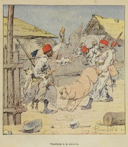 略奪の小競り合い 作： after Louis Charles Bombled