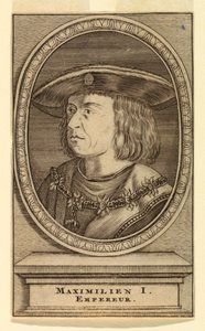 マクシミリアン1世の肖像（1459-1519） 作： after Lucas van Leyden