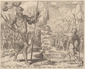 デビッド ミーティング ゴリアテ 作： after Maerten van Heemskerck