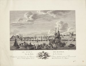 ルーアン港 (Le port de Rouen) 作： after Nicolas Marie Ozanne