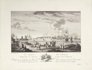 サン・マロ港 (Le port de St. Malo) 作： after Nicolas Marie Ozanne