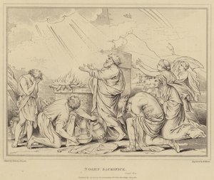 ノアの犠牲、創世記 作： after Nicolas Poussin