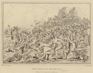 紅海の航路出エジプト記 作： after Nicolas Poussin