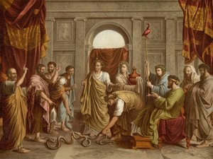 蛇の奇跡 作： after Nicolas Poussin