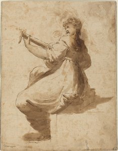 リュート奏者 作： after Orazio Gentileschi