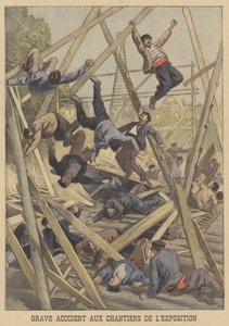 1900年万博博覧会の現場での重大事故 作： after Oswaldo Tofani