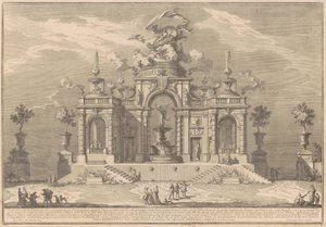 1754年の中国のプリマ・マッキナ：キプロスのヴィーナス宮殿 作： after Paolo Posi Giuseppe Vasi