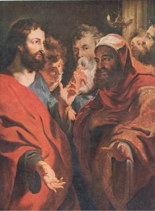 ニコデモに指示するイエス、Bibys Annual、1916-17 作： after Peter Paul Rubens