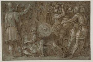 ローマの歴史からのシーン 作： after Polidoro da Caravaggio
