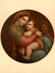 椅子のマドンナ 作： after Raphael