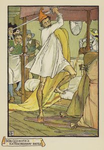 ドンキホーテス臨時バトル 作： after Walter Crane