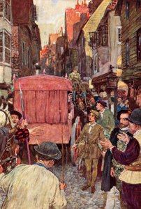 シェイクスピアは通りの交通渋滞を見て、貴族院が検討していると聞きますか？ 作： after William Hatherell