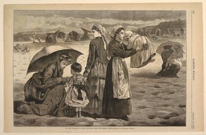ロング ブランチのビーチで – チルドレンズ アワー 作： after Winslow Homer