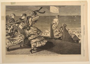 「沐浴の時間に、ロング ブランチの断崖で」 作： after Winslow Homer