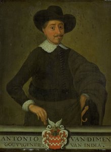 オランダ領東インド総督アントニオ・ファン・ディーメンの肖像 作： anonymous (copy after)