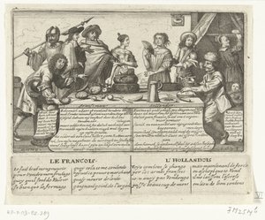 フランス人とオランダ人、1673 Franschman Hollander / Le Francois L