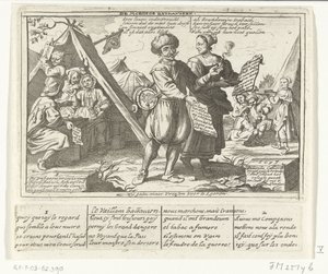 勇敢なバタビア人、1673 勇敢なバタヴィエ / Le Vaillans Battaviers (オブジェクトのタイトル) 1673 年のオランダ人に関する 6 つのフランスの漫画 (シリーズ タイトル) 作： anonymous (possibly)