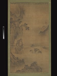 来客を迎える道教の仙人、李鉄拐 作： 匿名