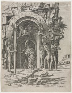 リンボへの降下 作： attributed to Andrea Mantegna