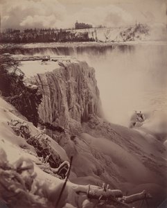 凍った滝 作： attributed to Charles Bierstadt