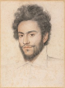 あごひげを生やした若い男 作： attributed to François Quesnel