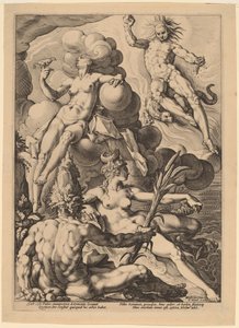 四大元素 作： attributed to Jacob Matham, after Hendrick Goltzius