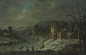 冬の風景 作： attributed to Jan Griffier